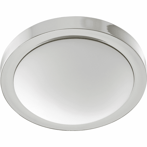 Quorum 13" Contempo Flushmount - Polished Nickel - 3505-13-62