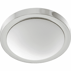 Quorum 13" Contempo Flushmount - Polished Nickel - 3505-13-62