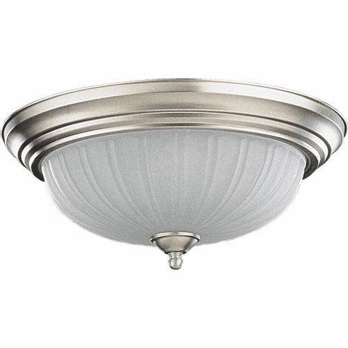 Quorum 15" Frost Melon Flushmount - Satin Nickel - 3074-15-65