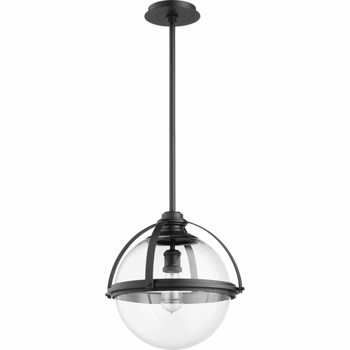 Quorum 15" Meridian Globe Pendant - Noir - 88-15-69