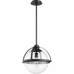 Quorum 15" Meridian Globe Pendant - Noir - 88-15-69