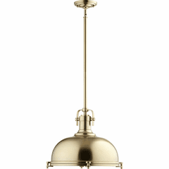 Quorum 16.5" Hinge Pendant - Aged Brass - 804-17-80 Quorum 16.5" Hinge Pendant - Aged Brass - 804-17-80