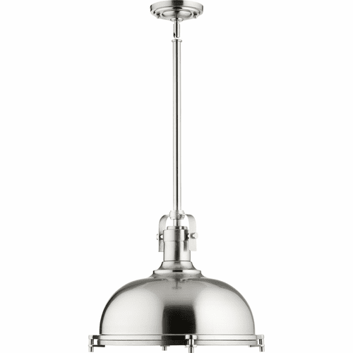 Quorum 16.5" Hinge Pendant - Satin Nickel - 804-17-65