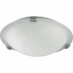 Quorum 16" Flushmount - Satin Nickel - 3000-16-65 Quorum 16" Flushmount - Satin Nickel - 3000-16-65