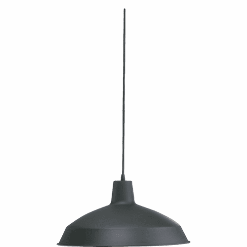 Quorum 16" Pendant - Matte Black - 6822-59