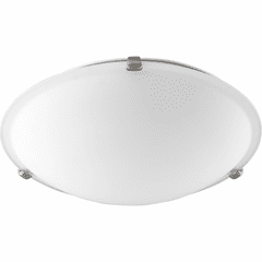 Quorum 16" Satin Flushmount - Satin Nickel - 3000-16165