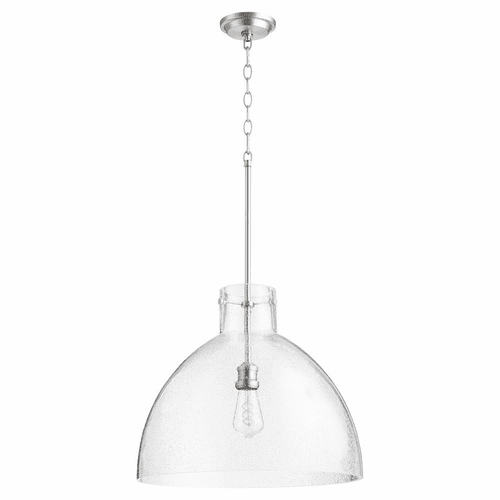 Quorum 18" 1-LT Dome Pendant - Satin Nickel  - 8932-65