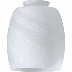 Quorum 2.25 Barrel Glass - Faux Alabaster - 2943 Quorum 2.25 Barrel Glass - Faux Alabaster - 2943