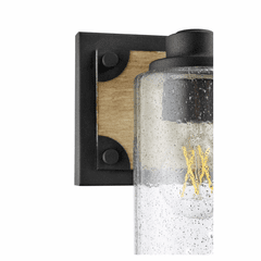 Quorum 2-LT Bath Vanity Light - Noir w/ Driftwood finish - 5143-2-69