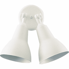 Quorum 2-LT Par Lamp Floodlgt Flushmount - White - 690-2-6 Quorum 2-LT Par Lamp Floodlgt Flushmount - White - 690-2-6