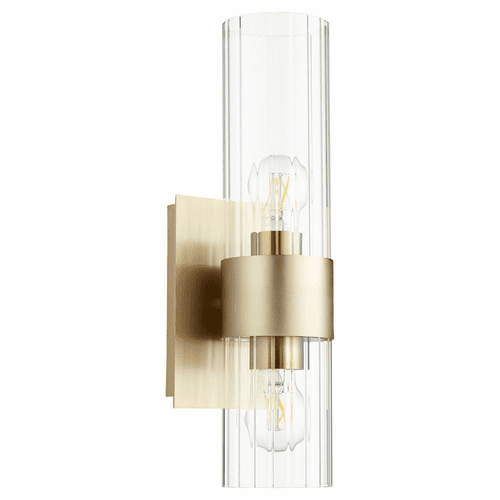 Quorum 2-LT Wall Mount - Aged Brass  - 5826-2-80