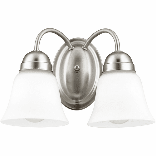 Quorum 2-LT Wall Mount - Satin Nickel - 5404-2-65