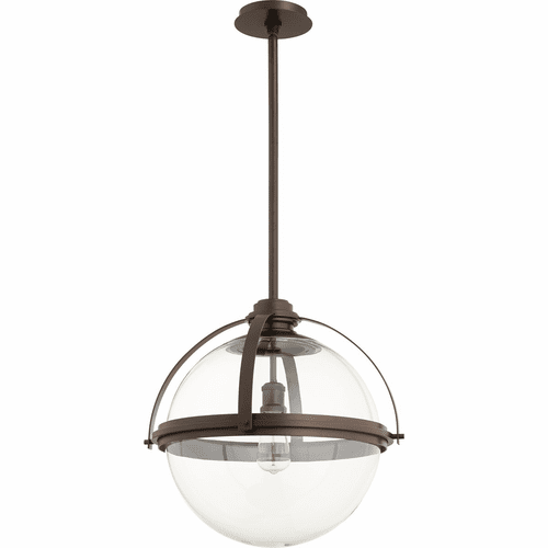 Quorum 20" Meridian Globe Pendant - Oiled Bronze - 88-20-86