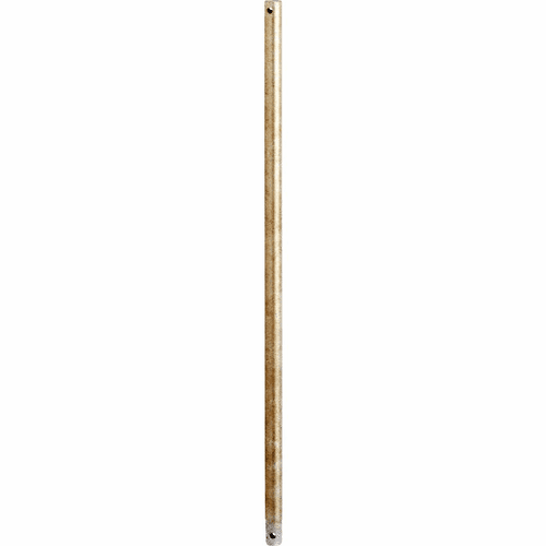 Quorum 24" Downrod - Aged Silver Leaf - 6-2460