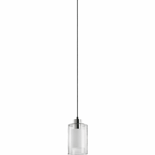 Quorum 26W GU24 Pendant - Satin Nickel Clear And White - 8882-65