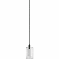 Quorum 26W GU24 Pendant - Satin Nickel Clear And White - 8882-65