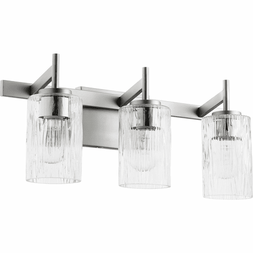 Quorum 3-LT Bath Vanity Light - Satin Nickel  - 520-3-65