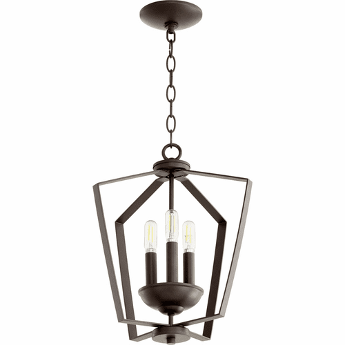 Quorum 3-LT Entry Light - Oiled Bronze - 894-3-86