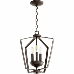 Quorum 3-LT Entry Light - Oiled Bronze - 894-3-86