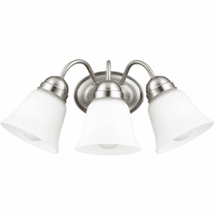 Quorum 3-LT Wall Mount - Satin Nickel - 5404-3-65