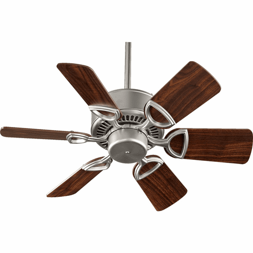 Quorum 30" 6-Blade Estate Ceiling Fan - Satin Nickel - 43306-65