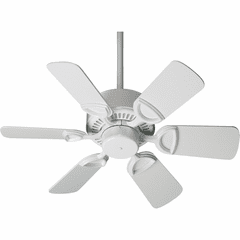 Quorum 30" 6-Blade Estate Ceiling Fan - White - 43306-6 Quorum 30" 6-Blade Estate Ceiling Fan - White - 43306-6