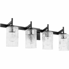 Quorum 4-LT Bath Vanity Light - Noir - 520-4-69 Quorum 4-LT Bath Vanity Light - Noir - 520-4-69