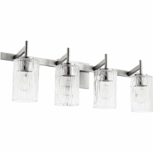Quorum 4-LT Bath Vanity Light - Satin Nickel  - 520-4-65