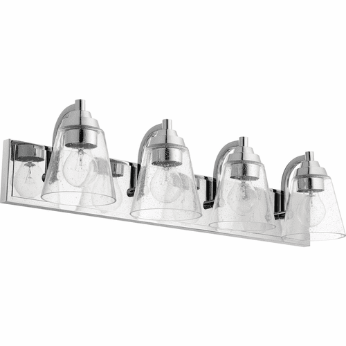 Quorum 4-LT Cone Vanity - Chrome - 518-4-14