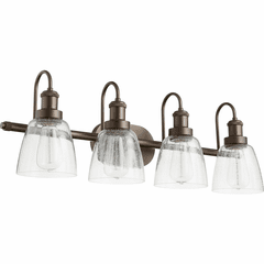 Quorum 4-LT Vanity - Oiled Bronze - 508-4-86 Quorum 4-LT Vanity - Oiled Bronze - 508-4-86