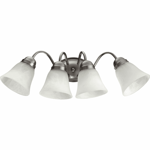 Quorum 4-LT Wall Mount - Satin Nickel - 5403-4-65