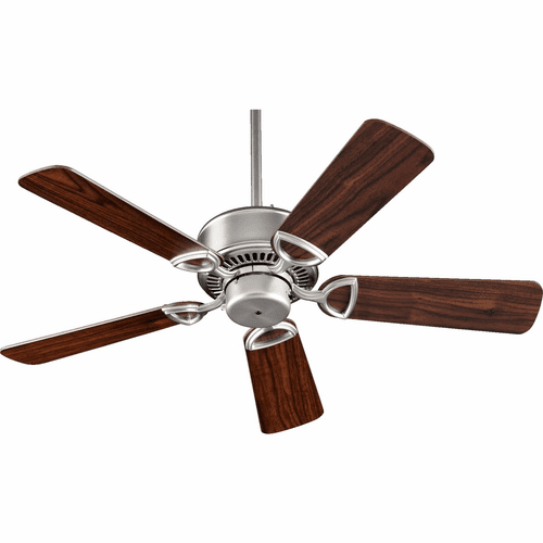 Quorum 42" 5-Blade Estate Ceiling Fan - Satin Nickel - 43425-65