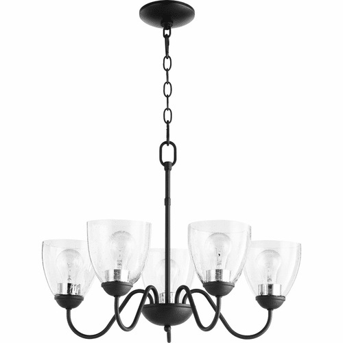 Quorum 5-LT Chandelier - Noir - 6041-5-69
