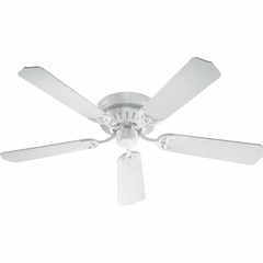 Quorum 52" 5-Blade Custom Hugger Ceiling Fan - White - 11525-6