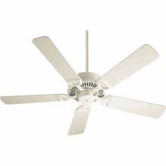 Quorum 52" 5-Blade Estate Ceiling Fan - Antique White - 43525-67