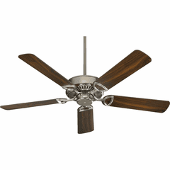 Quorum 52" 5-Blade Estate Ceiling Fan - Satin Nickel - 43525-65