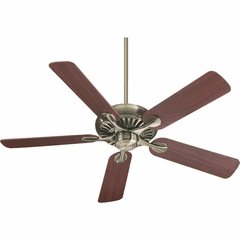 Quorum 52" 5-Blade Pinnacle Ceiling Fan - Antique Brass - 91525-4