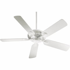 Quorum 52" 5-Blade Pinnacle Ceiling Fan - Studio White - 91525-8