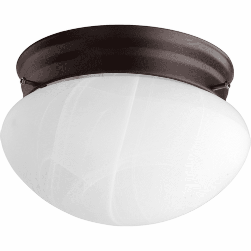 Quorum 6" Mushroom Flushmount - Oiled Bronze - 3021-6-86