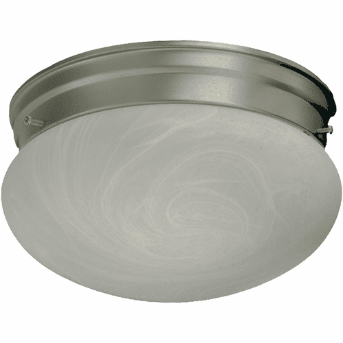 Quorum 6" Mushroom Flushmount - Satin Nickel - 3021-6-65