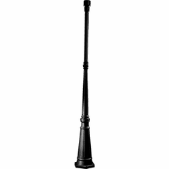 Quorum 73" Tapered Lamp Post - Gloss Black - 71-73-15