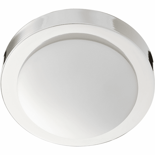 Quorum 9" Contempo Flushmount - Polished Nickel - 3505-9-62