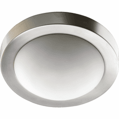 Quorum 9" Contempo Flushmount - Satin Nickel - 3505-9-65