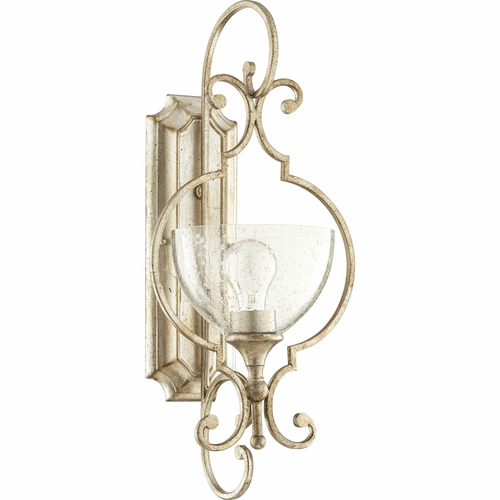 Quorum Ansley 1-LT Wall Mount - Aged Silver Leaf - 5414-1-60