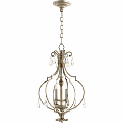 Quorum Ansley 3-LT Entry Light - Aged Silver Leaf - 6714-3-60