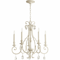 Quorum Ansley 5-LT Chandelier - Persian White - 6014-5-70 Quorum Ansley 5-LT Chandelier - Persian White - 6014-5-70