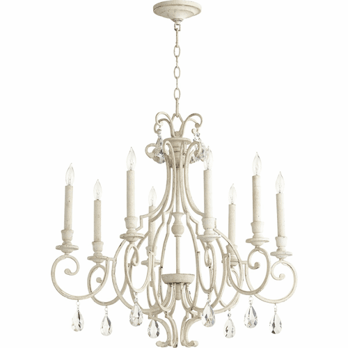 Quorum Ansley 8-LT Chandelier - Persian White - 6014-8-70