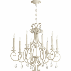 Quorum Ansley 8-LT Chandelier - Persian White - 6014-8-70