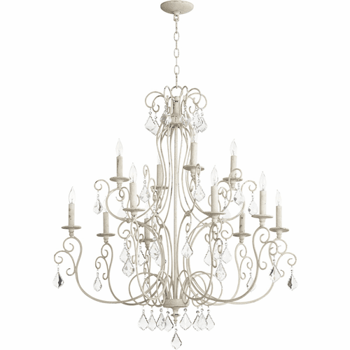Quorum Ariel 12-LT Chandelier - Persian White - 6205-12-70