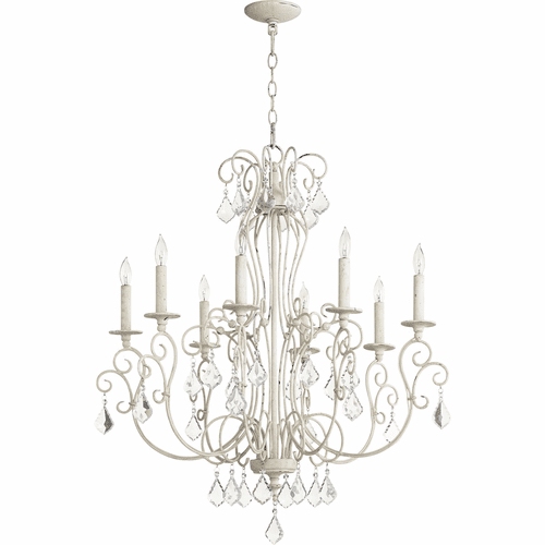 Quorum Ariel 8-LT Chandelier - Persian White - 6205-8-70